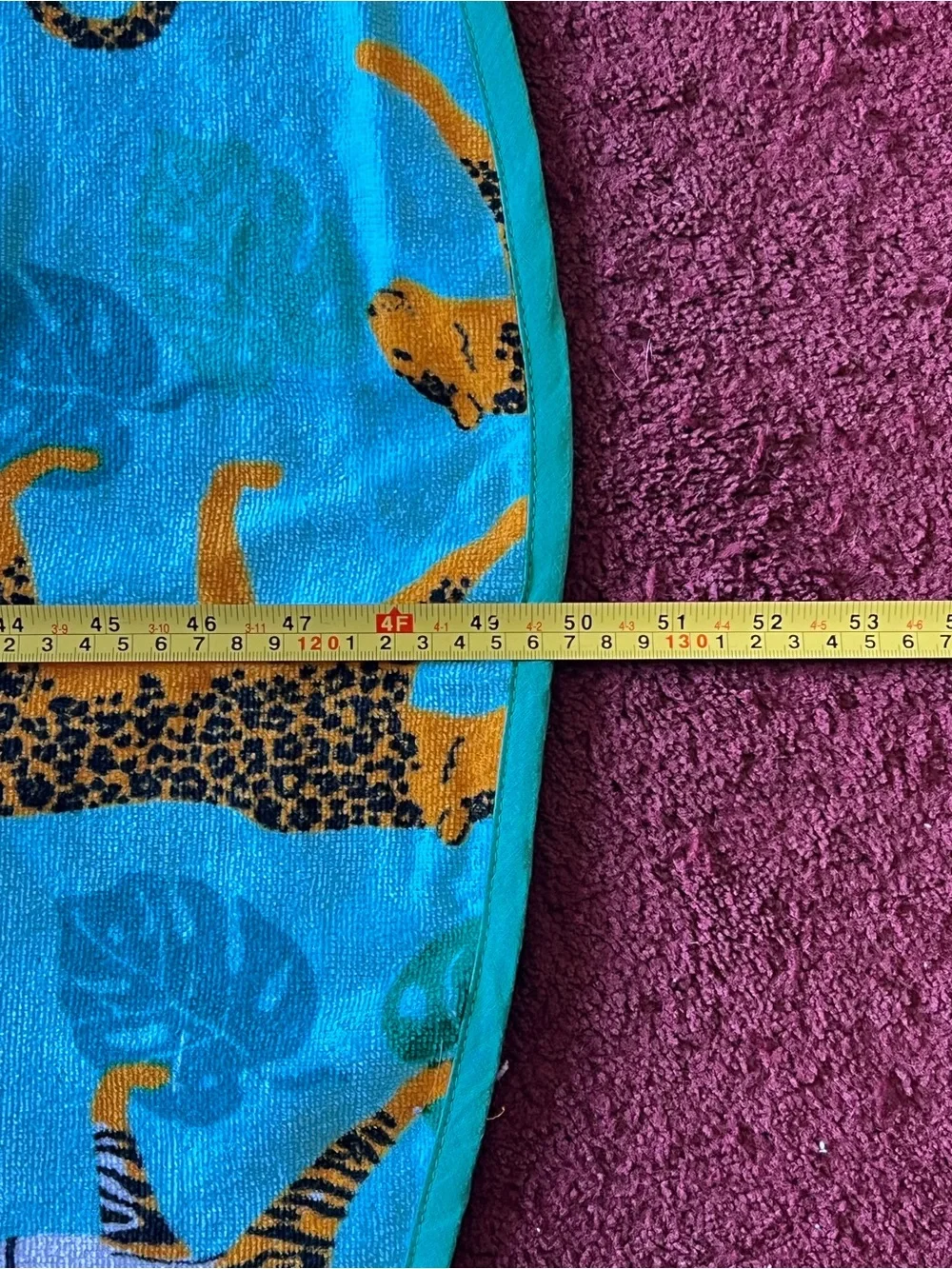Adorable Round Leopard Beach Towel